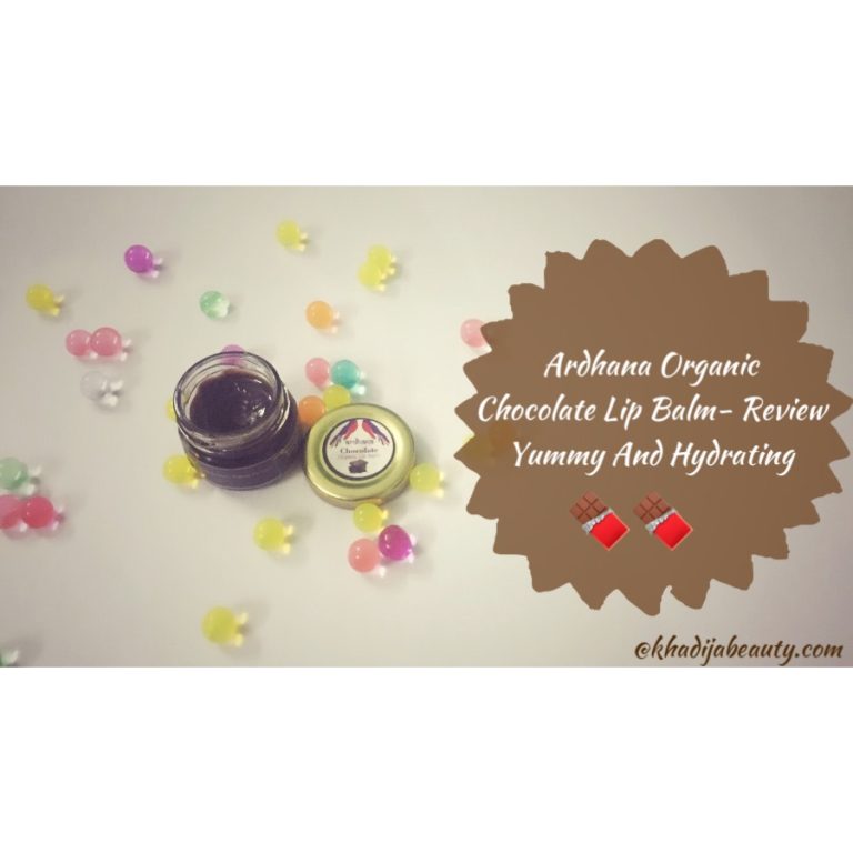 Ardhana Organic Chocolate Lip Balm- Review|, khadija beauty