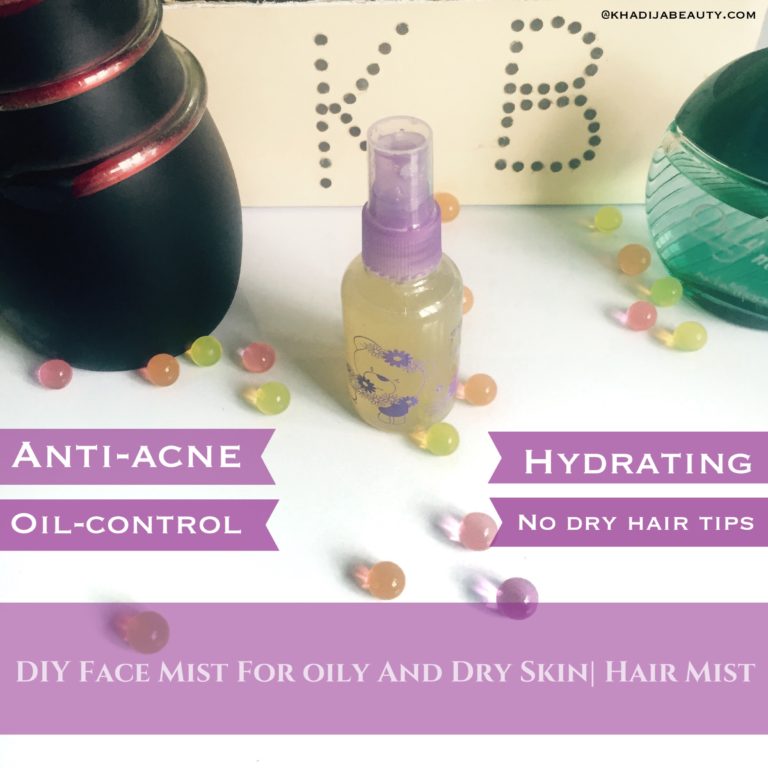 DIY face mist for oily and dry skin, khadija beauty, hair mist (5)