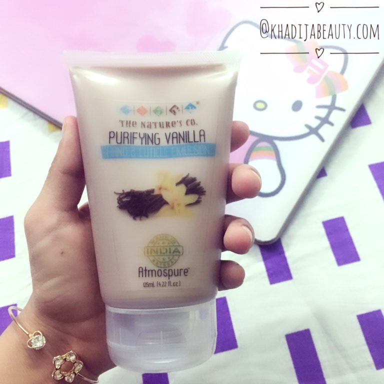 The Nature's Co Purifying vanilla Hand & cuticle emulsion