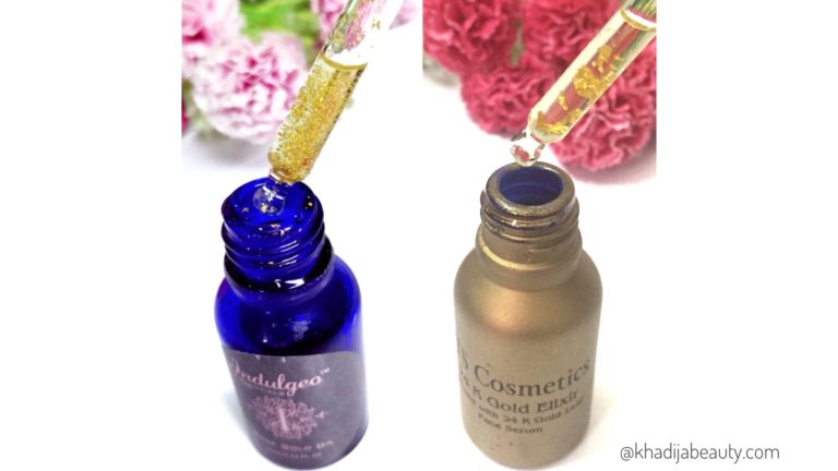 indulgeo rose gold oil, ts cosmetics gold elixi