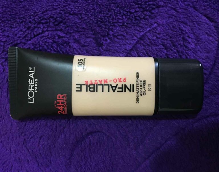 LOREAL INFALLIBLE PRO-MATTE 24HR FOUNDATION REVIEW
